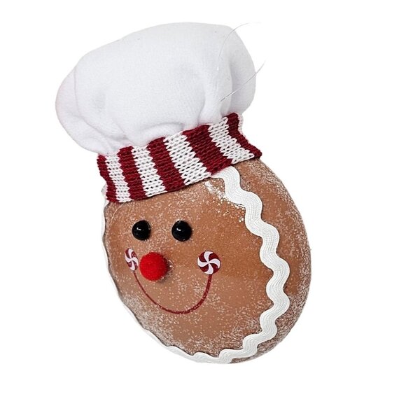 Gingerbread Cookie Baker  Christmas Ornaments (Set of 4), Holiday Party Decor - Picture 5 of 7